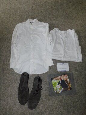 Johnny Depp screen used wardrobe Transcendence - John Varvatos boots + shirt +